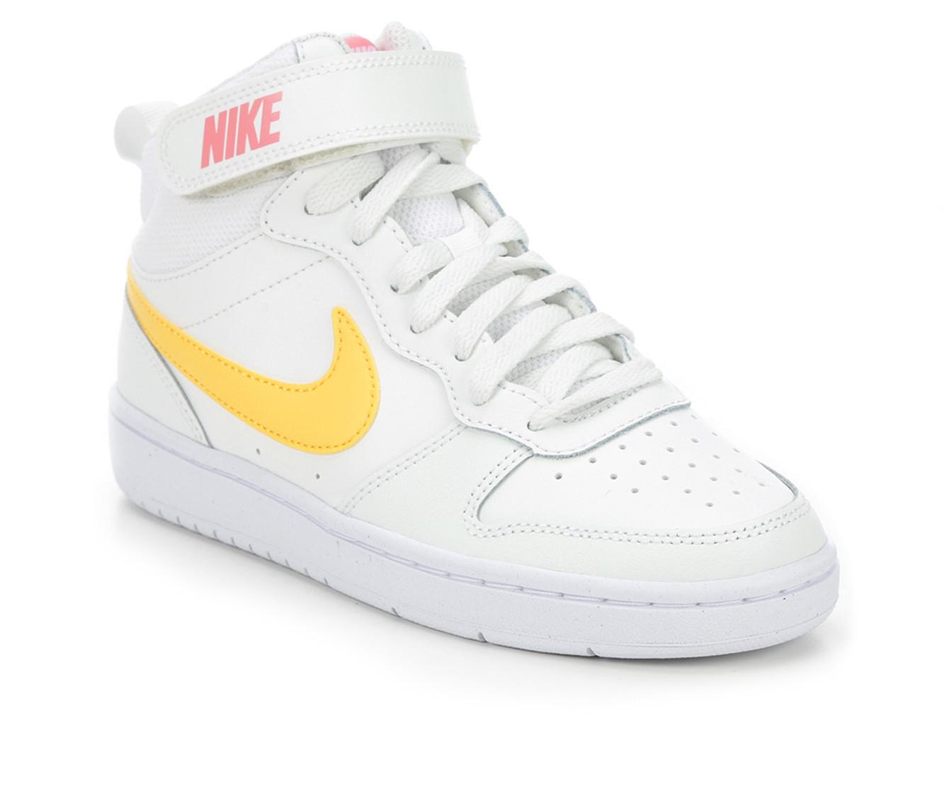 Girls' Nike Big Kid Court Borough Mid 2 Sneakers