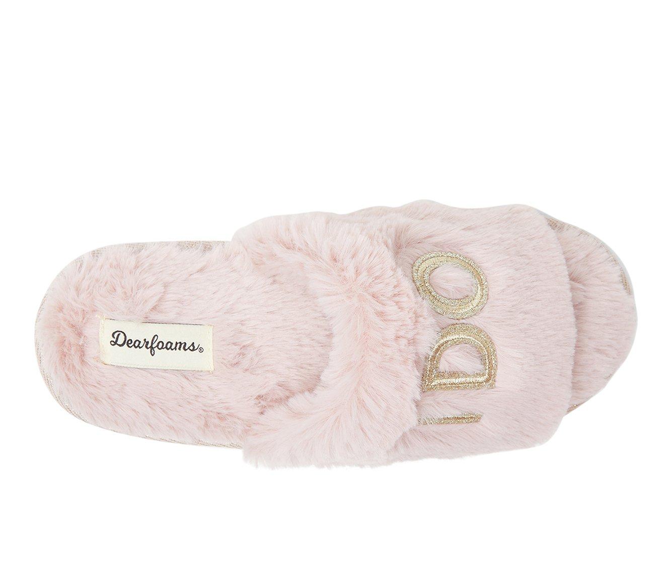 Dearfoams I Do and I Do Crew Slide Slippers