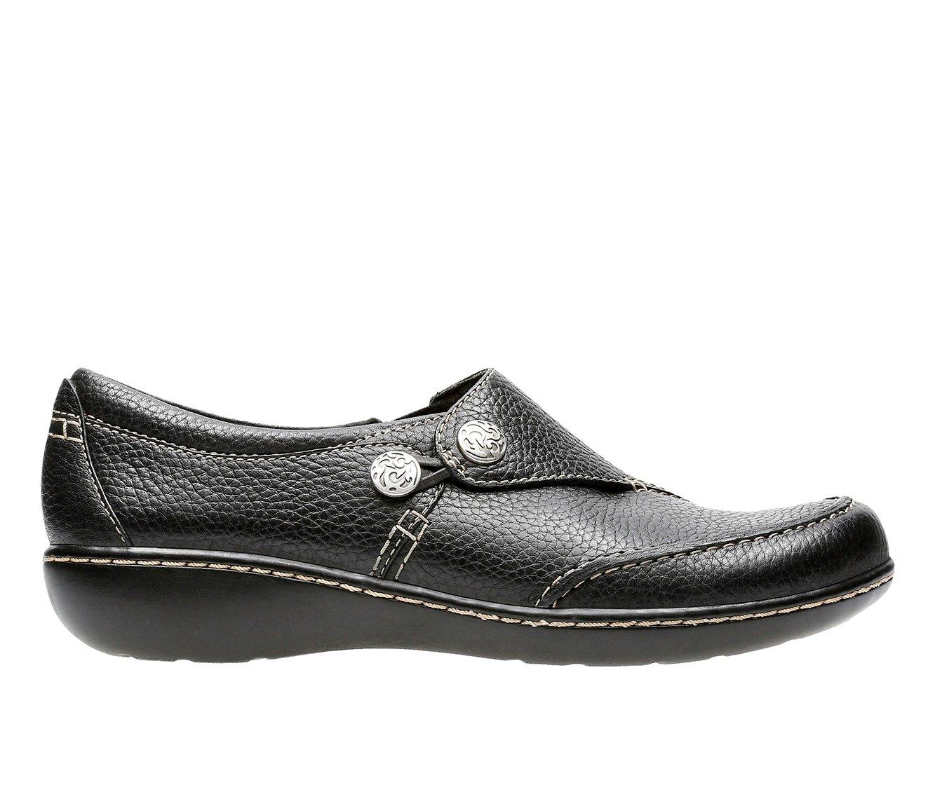 Ashland Lane Negro Zapatillas Clarks Ashland Lane Q Para Mujer - Negro, Talla 38, Ortholite, Ultra Cómodas Zapatillas Mujer