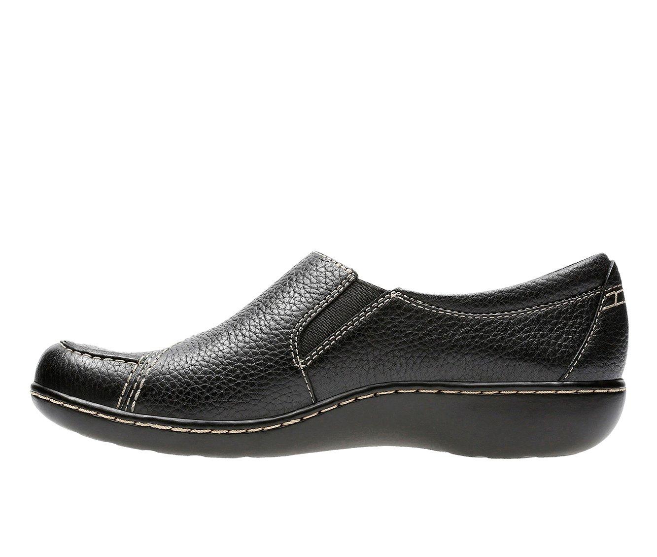  Clarks Women's Ashland Lane Q Slip-On Loafer, Black, 5 M US