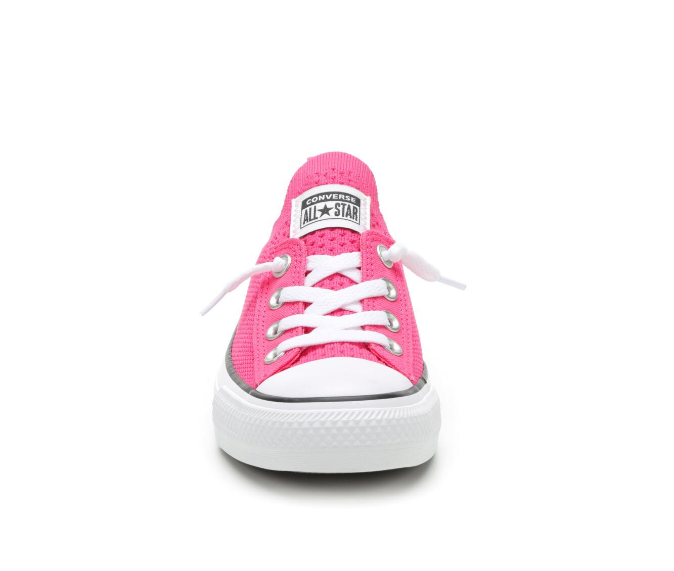 converse pale pink coral micro dot knit trainers