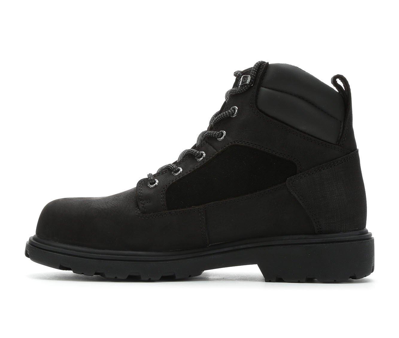 Wolverine black hot sale work boots