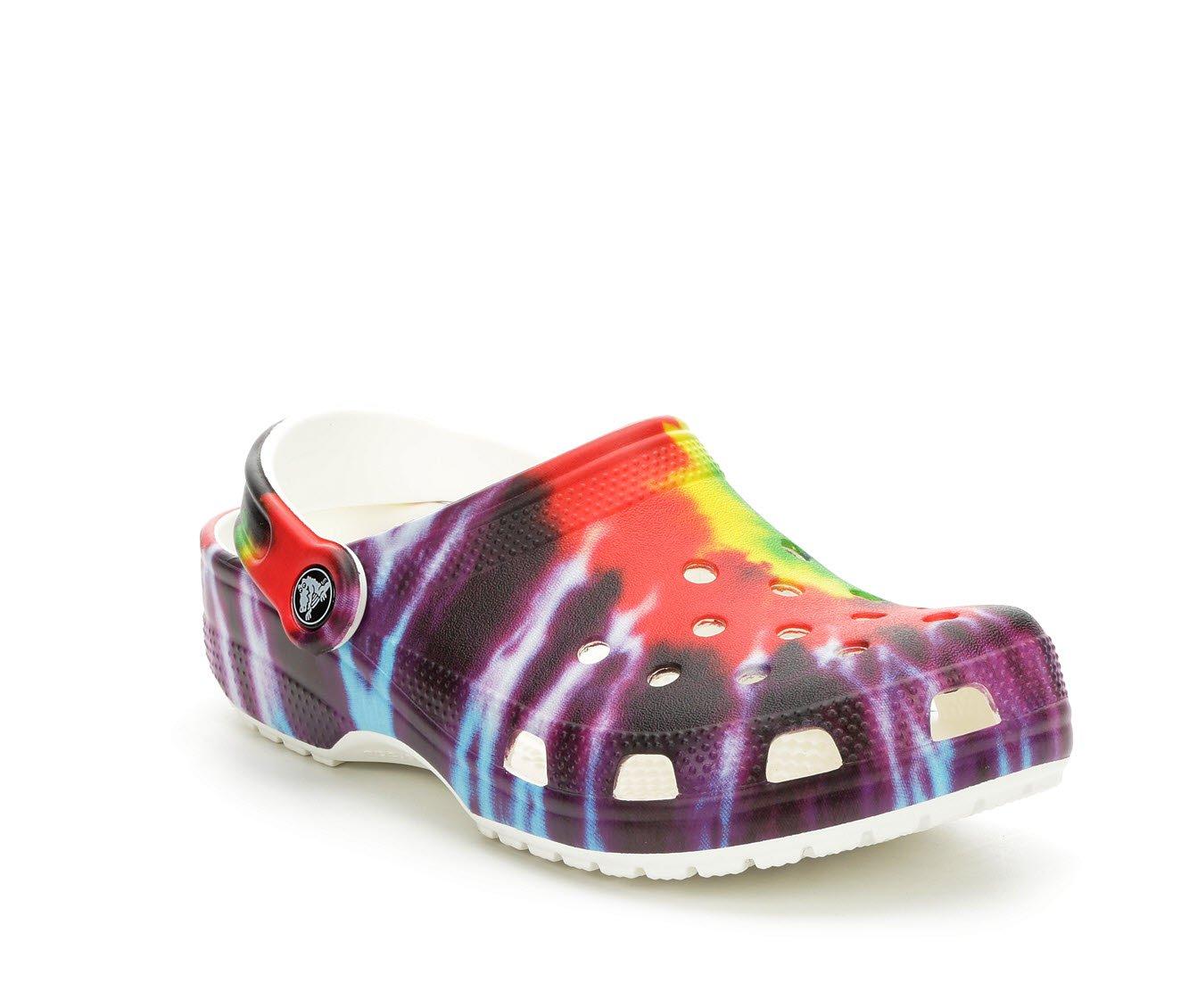 Tie dye 2025 crocs adults