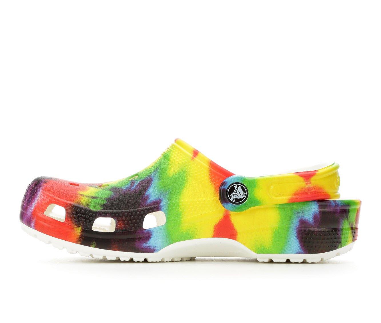 Tie dye crocs adults sale