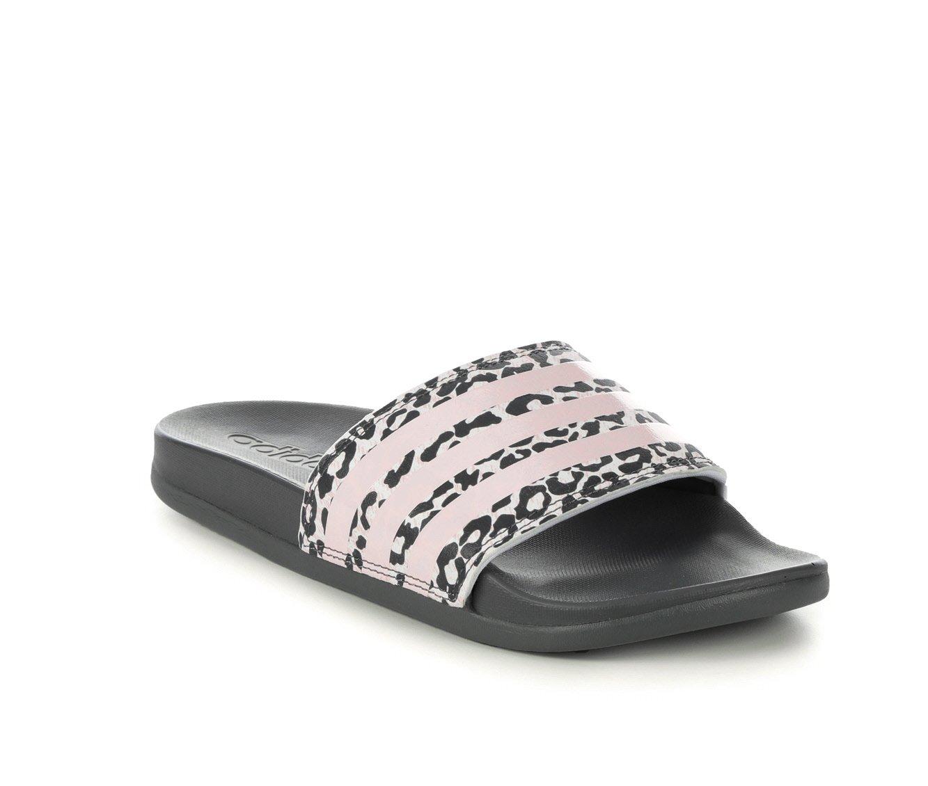 Adults' Adidas Adilette Comfort Print Sport Slides
