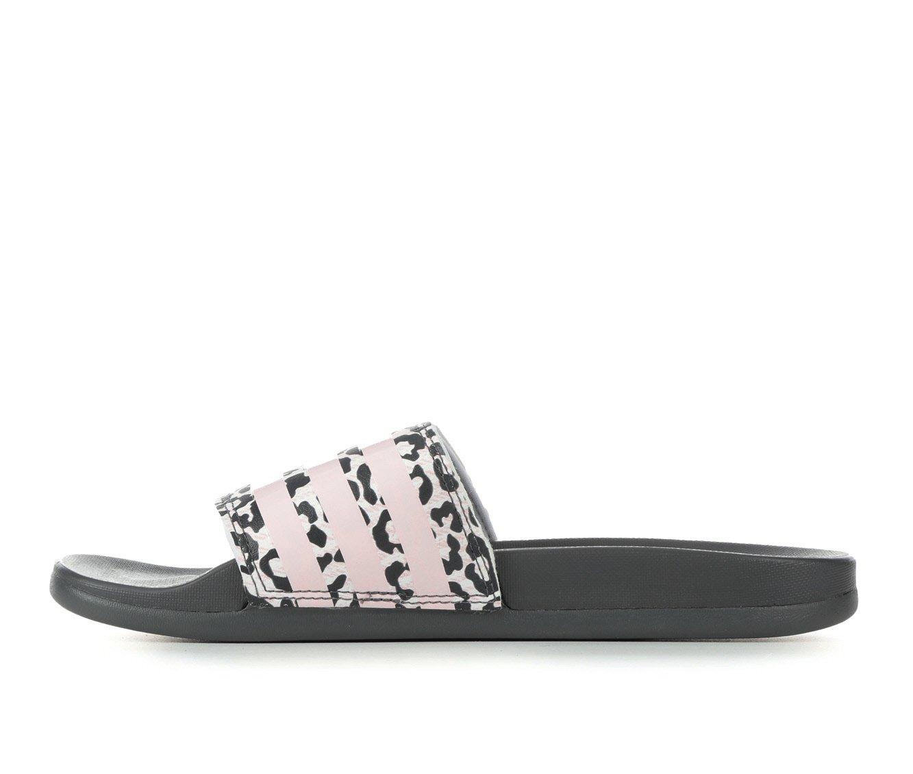 Adults' Adidas Adilette Comfort Print Sport Slides