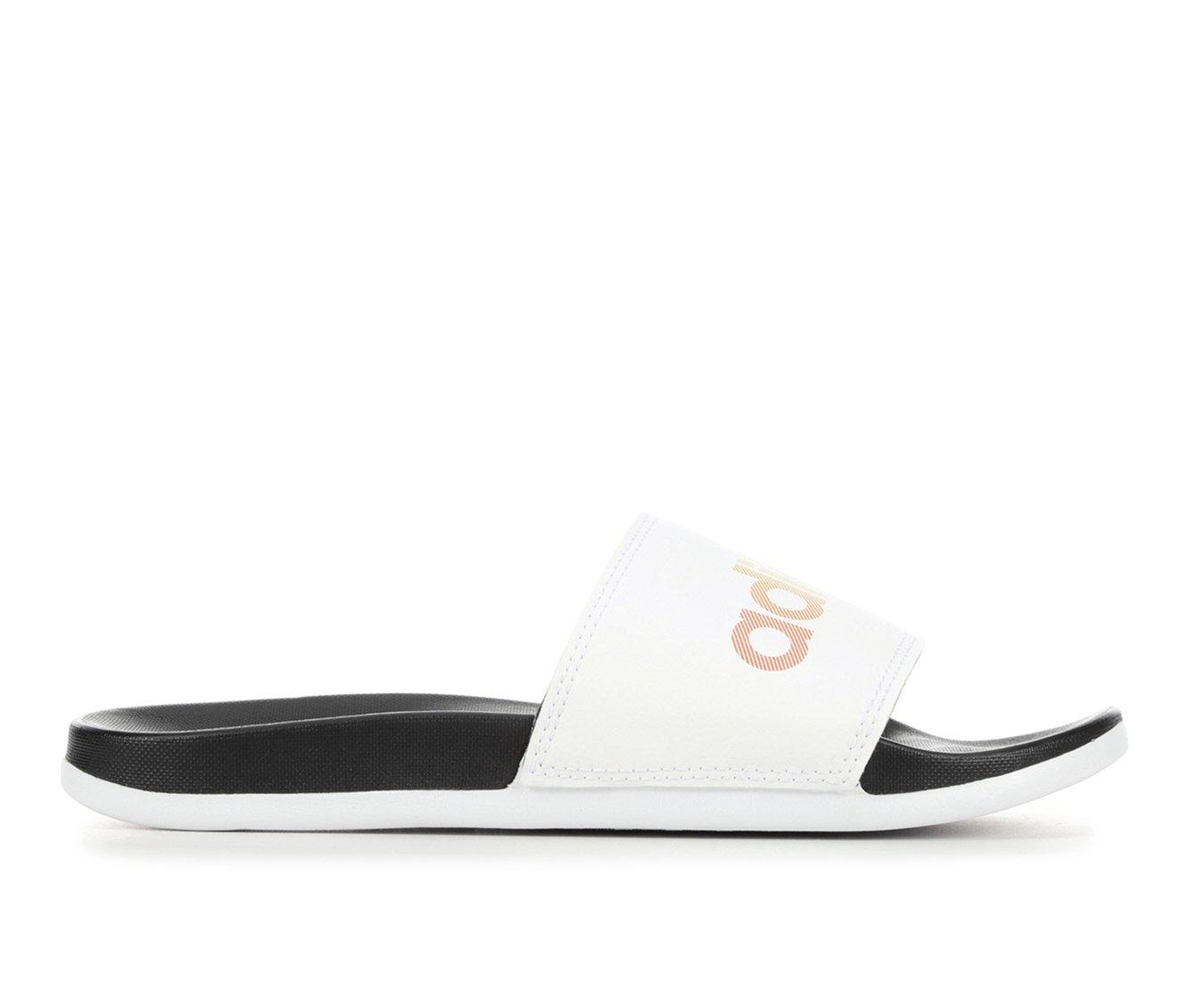 Women's Adidas Adilette Comfort Print Sport Slides