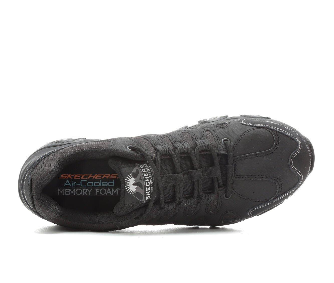 SKECHERS Men's Air-Cooled Memory Foam Sneaker Shoes ~ Black