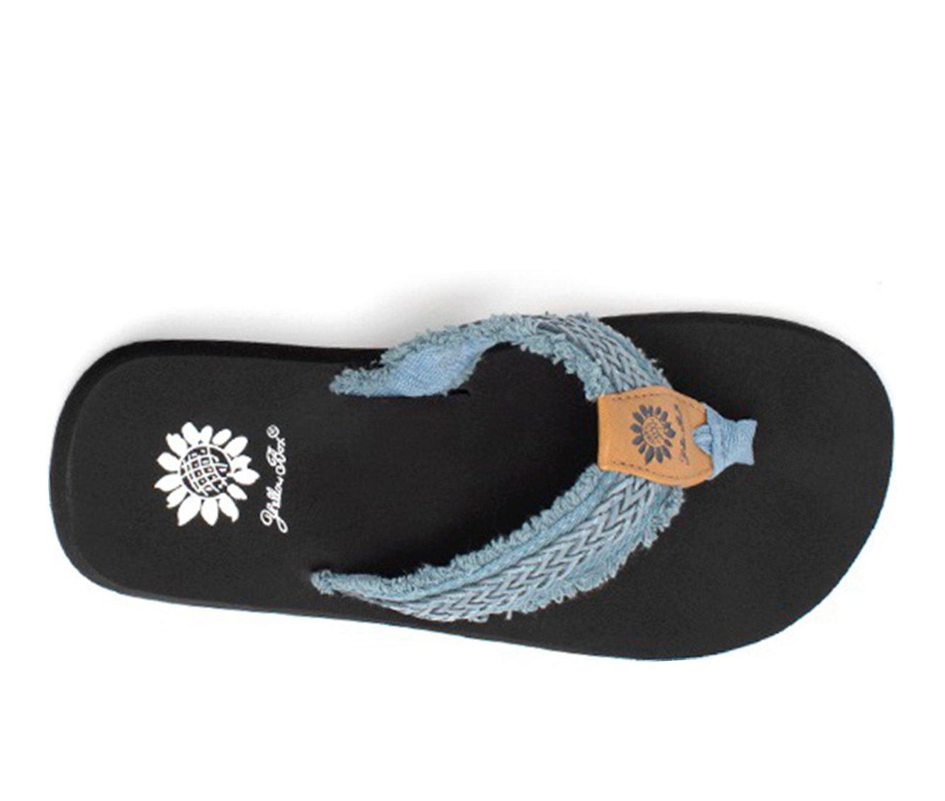 Women's Yellow Box Fianni Flip-Flops