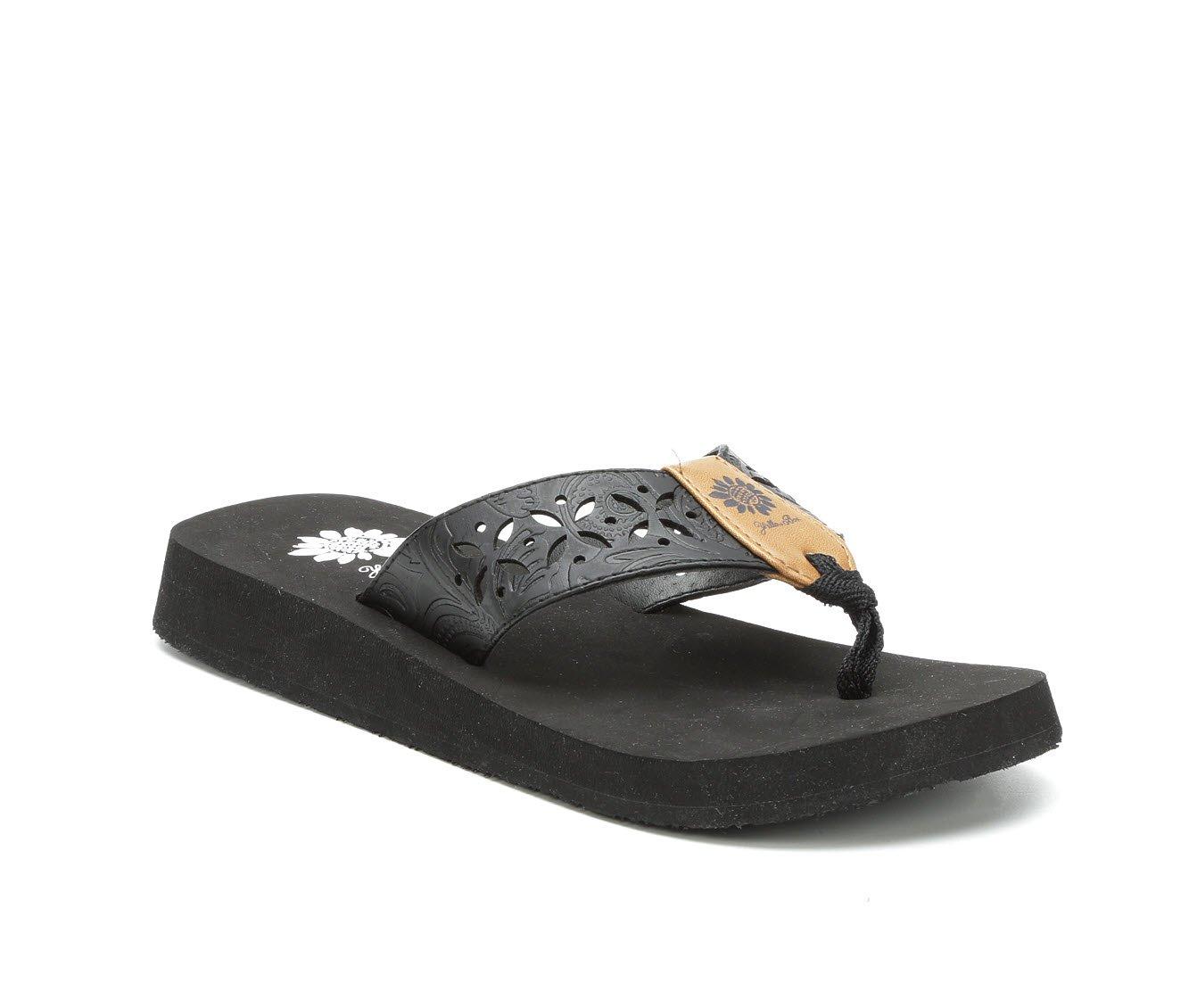 Women's Yellow Box Sharen Flip-Flops