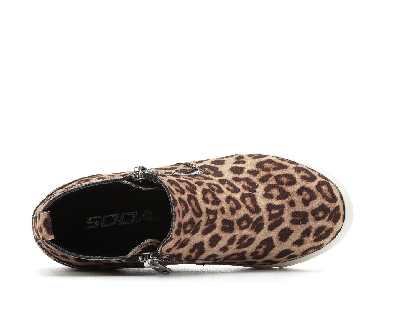 Soda best sale leopard booties