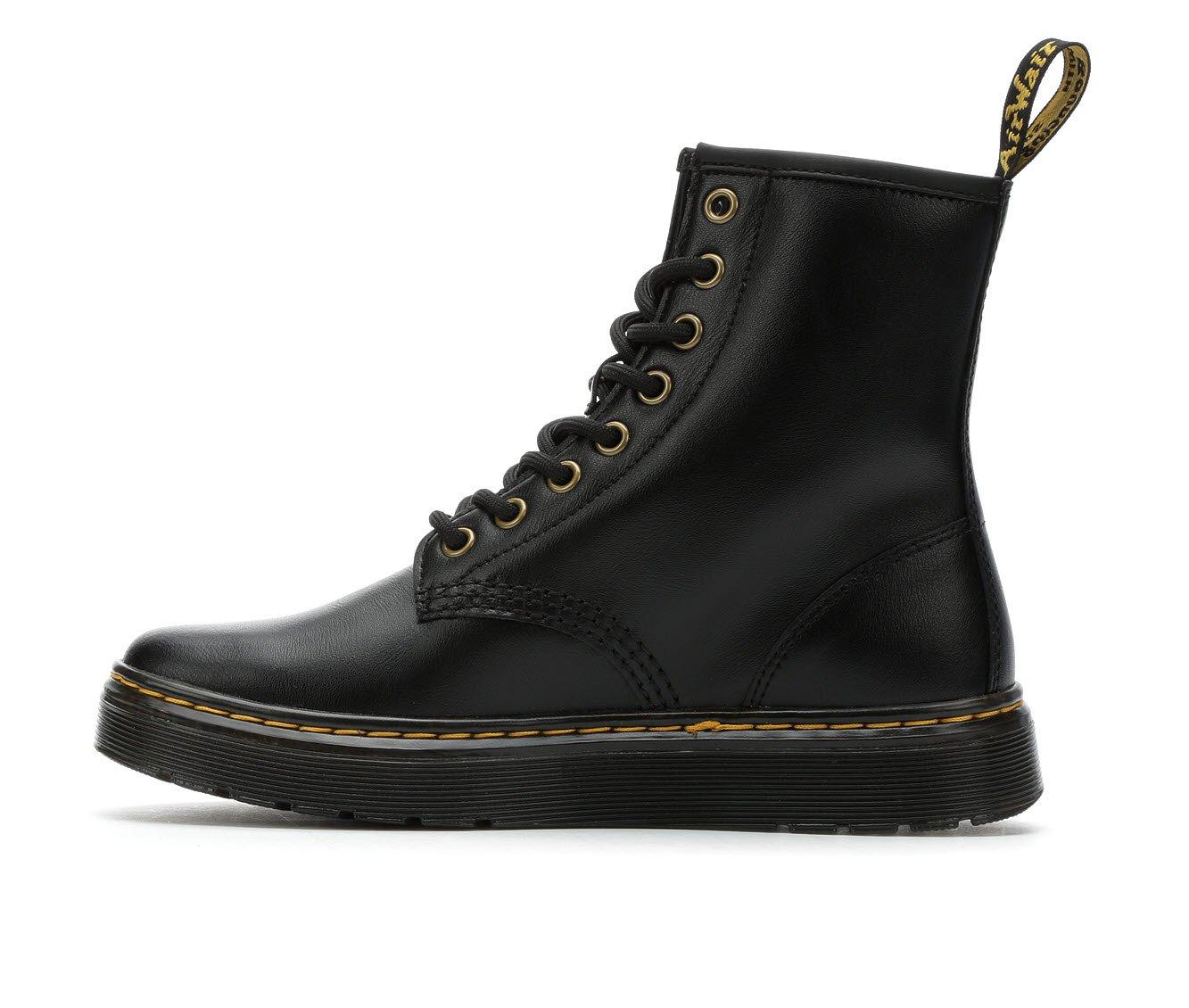 Bottes De Combat Dr. Martens Zavala - Cuir Noir - Taille EU 39 (US 8) - Occasion Très Bon état - Unisexe