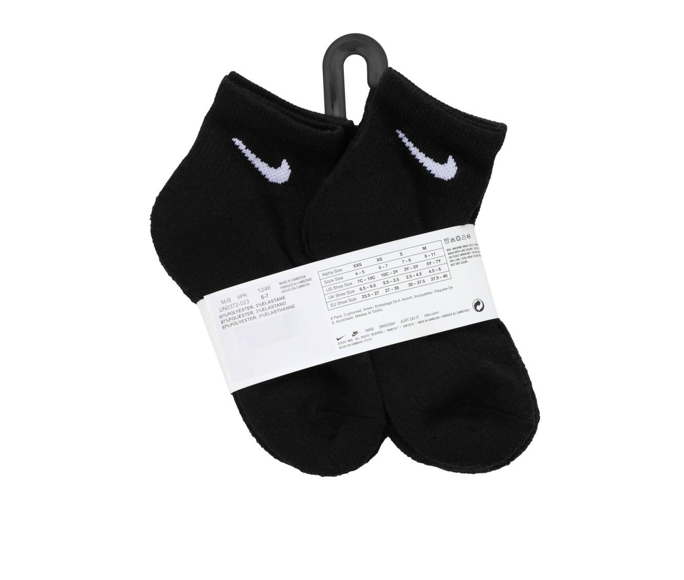 Nike 6P Youth Cushioned Quarter Socks