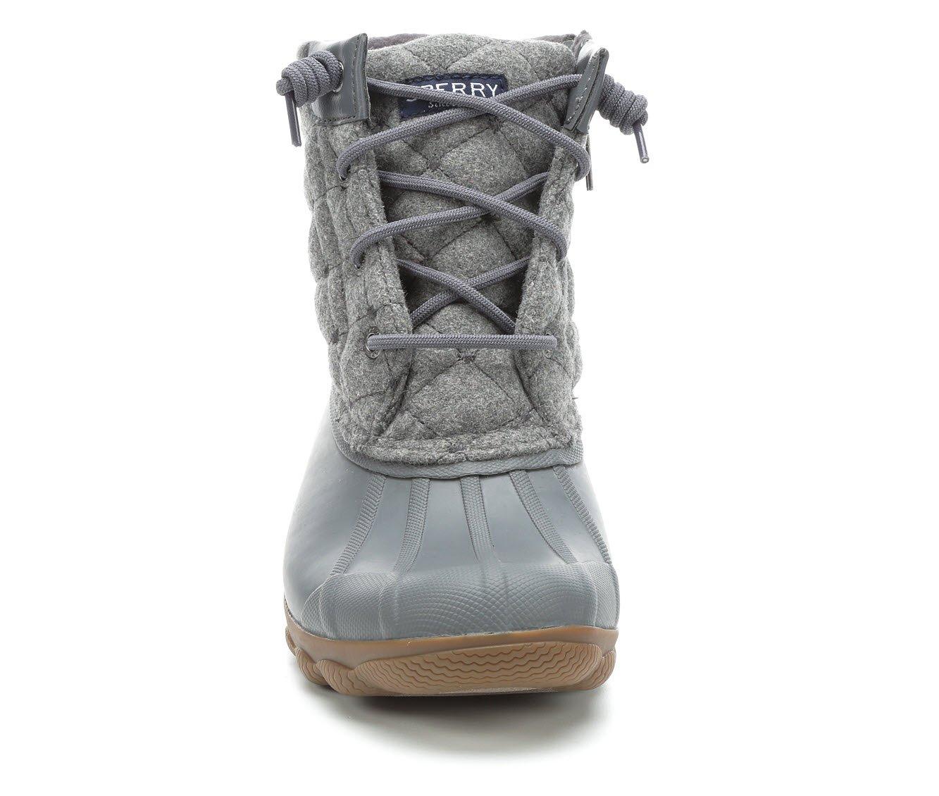 Grey sperry hot sale duck boots