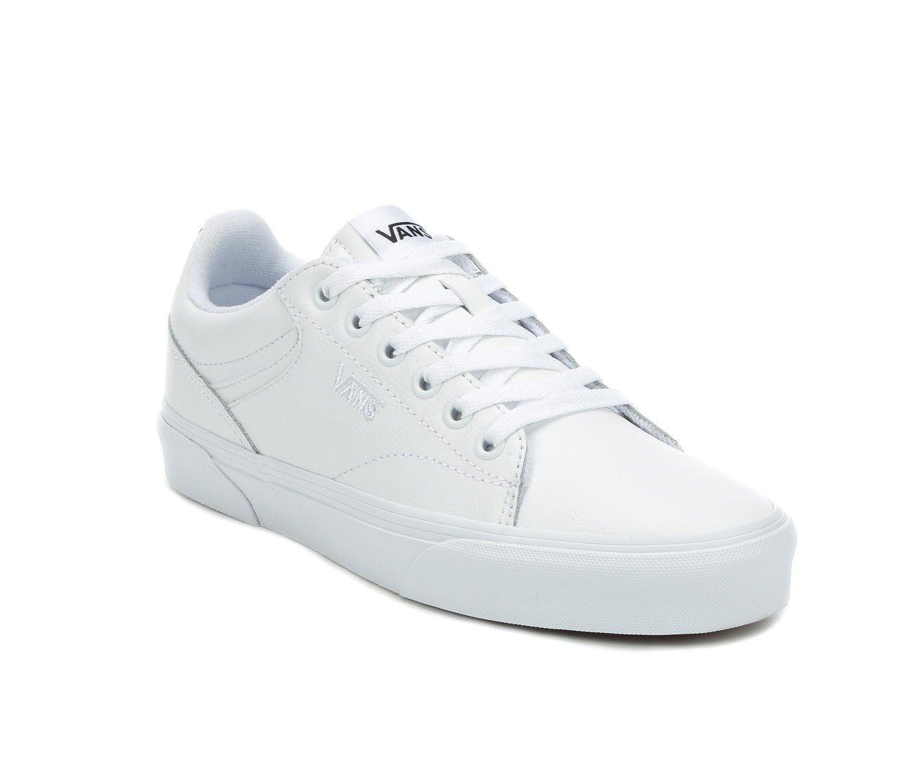 White leather outlet vans shoes