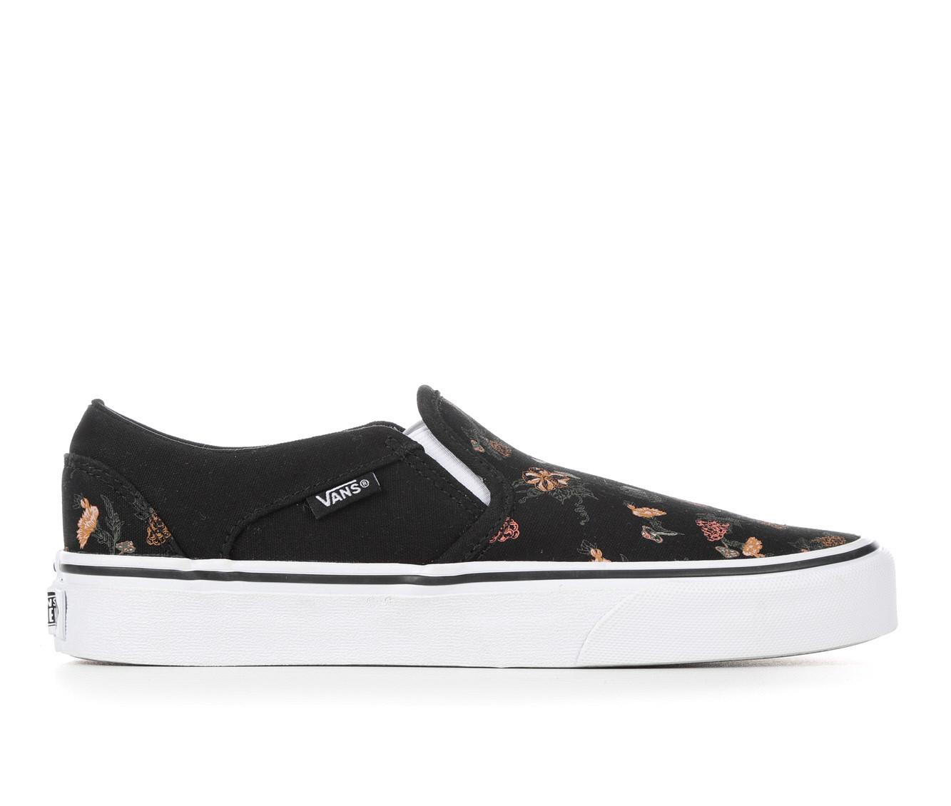 Vans asher women's 2025 floral skate shoes