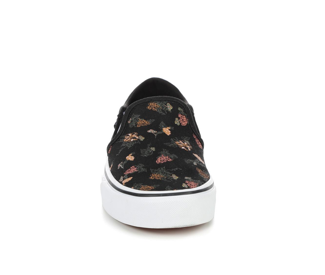 Vans asher women's 2025 floral skate shoes