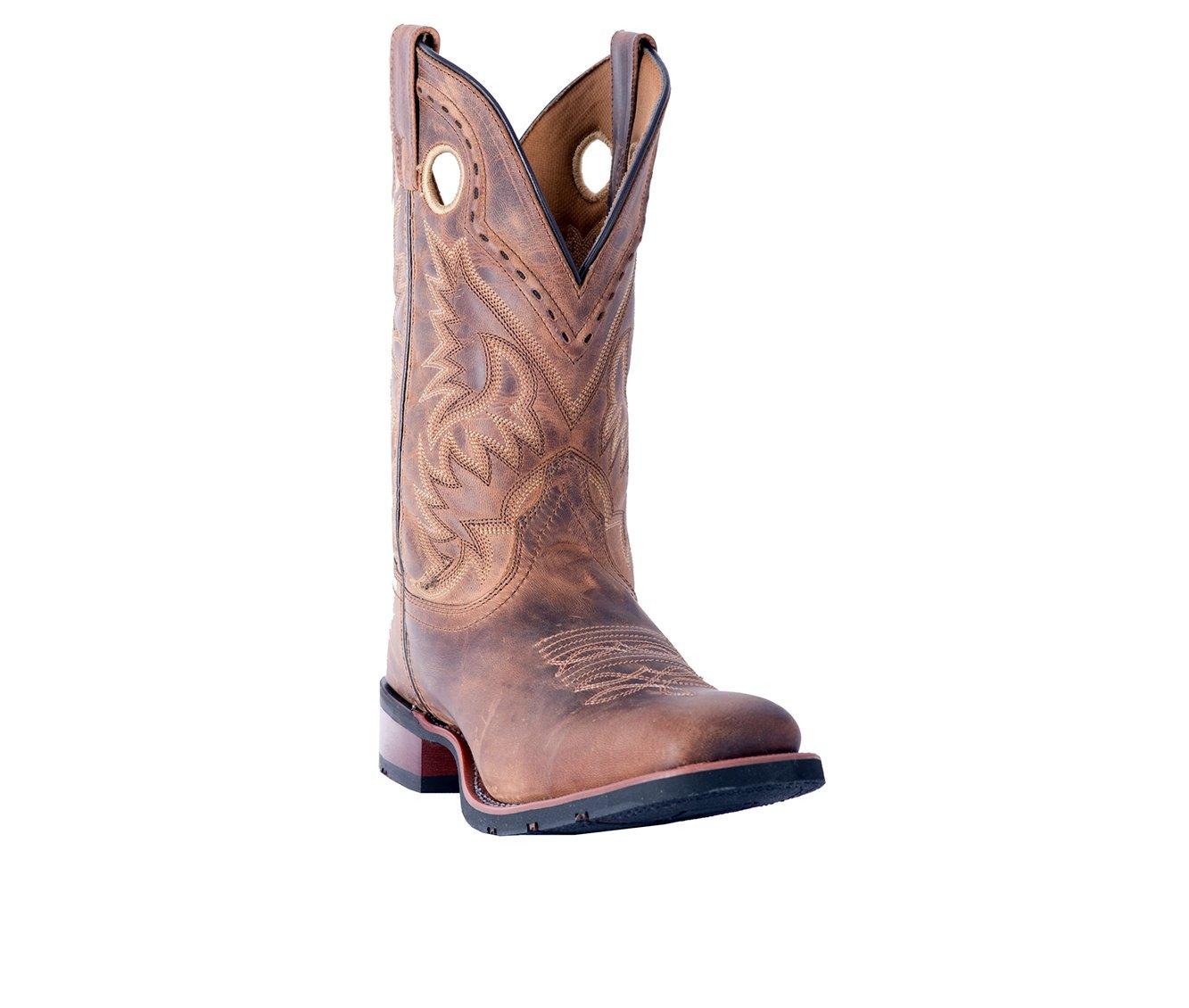 Laredo Men's Nashville Cowboy Western Boots | Size 11.5 EW (Extra Wide), Color: Peanut Black 2 thumbnail image
