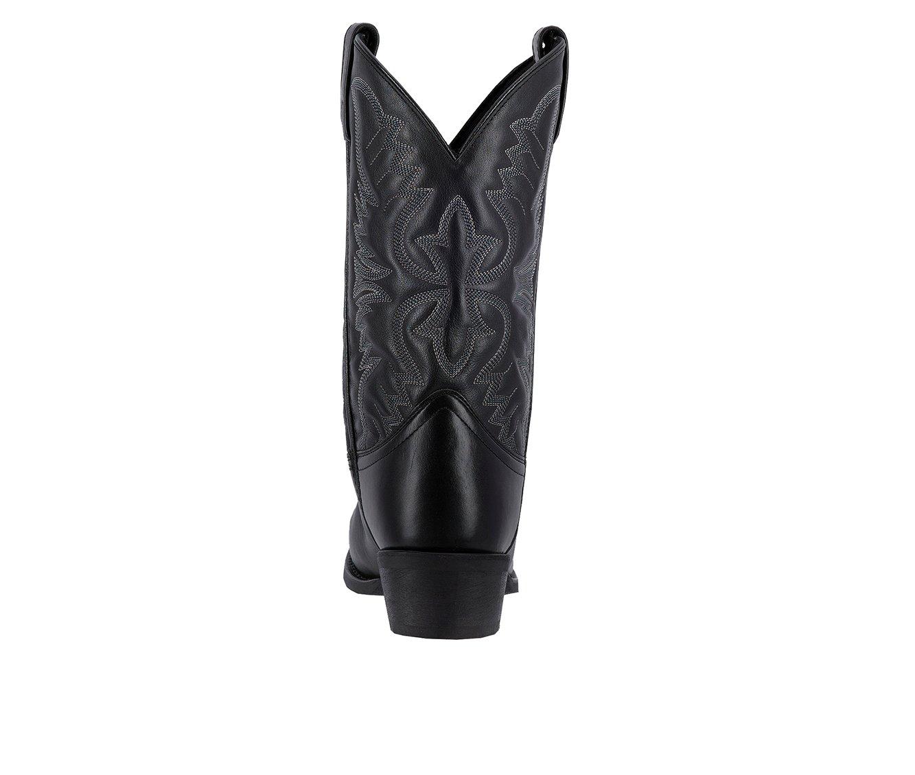 Botte Cowboy Laredo En Cuir Noir Cerise Birchwood À