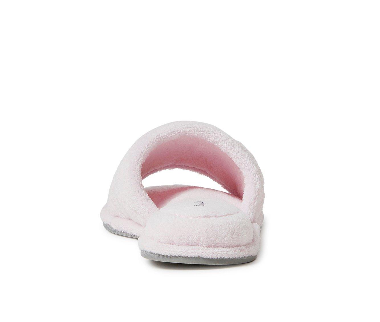 Dearfoams Beatrice Terry Slide with Quilted Vamp Slippers