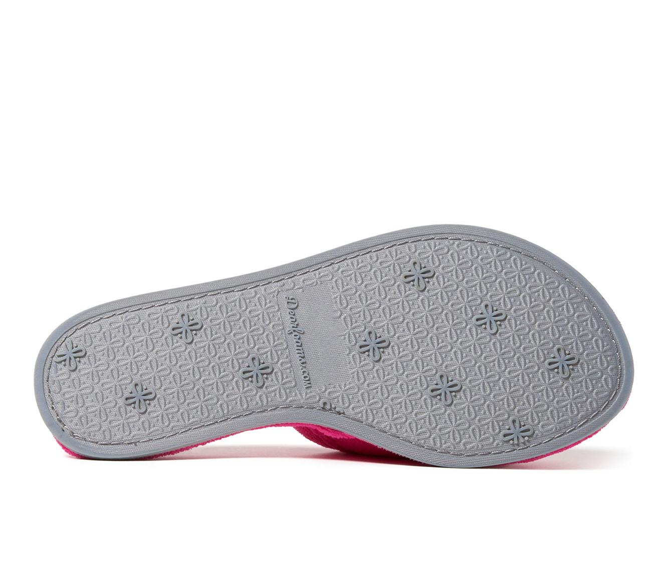 Dearfoams Beatrice Terry Slide with Quilted Vamp Slippers