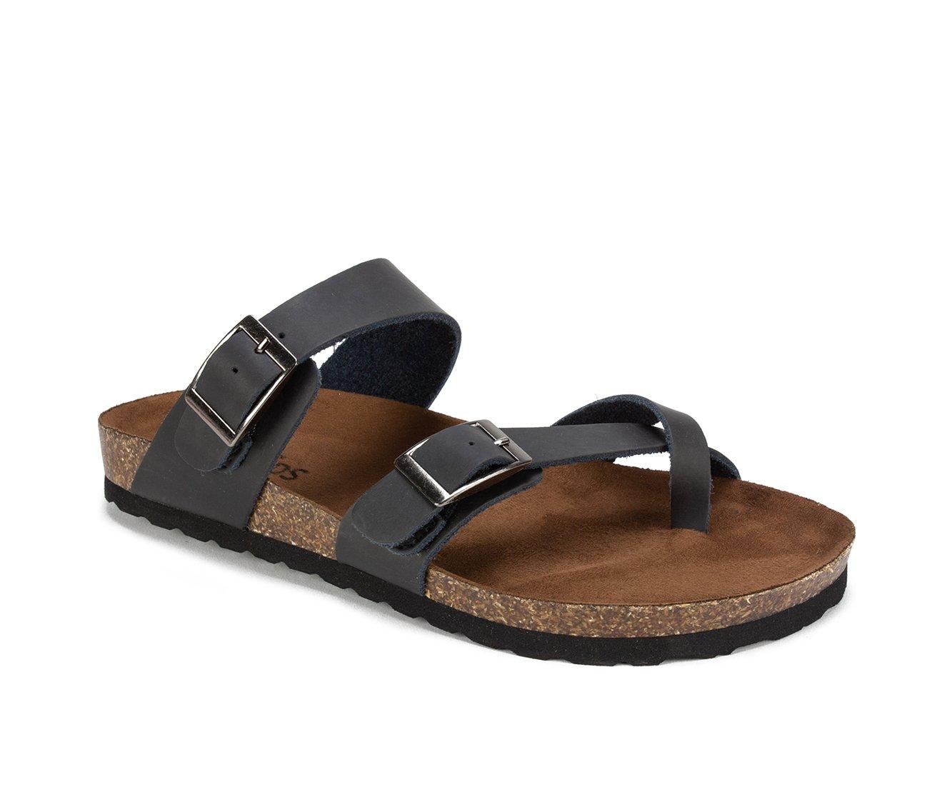 White mountain hot sale leather sandals