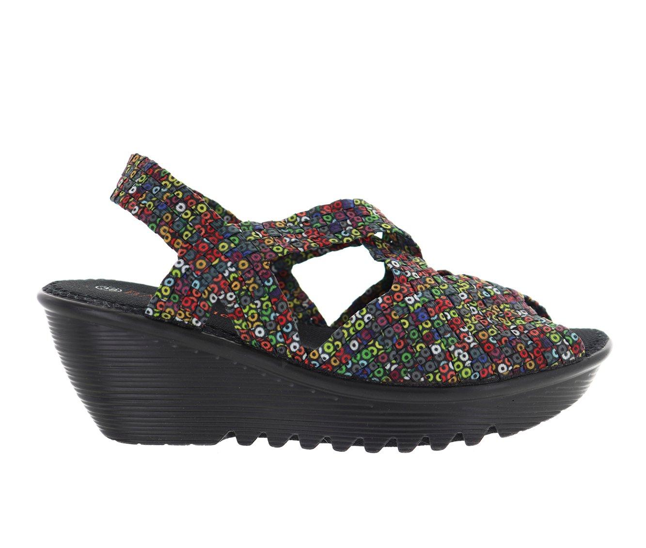 Bernie mev woven deals wedge shoes