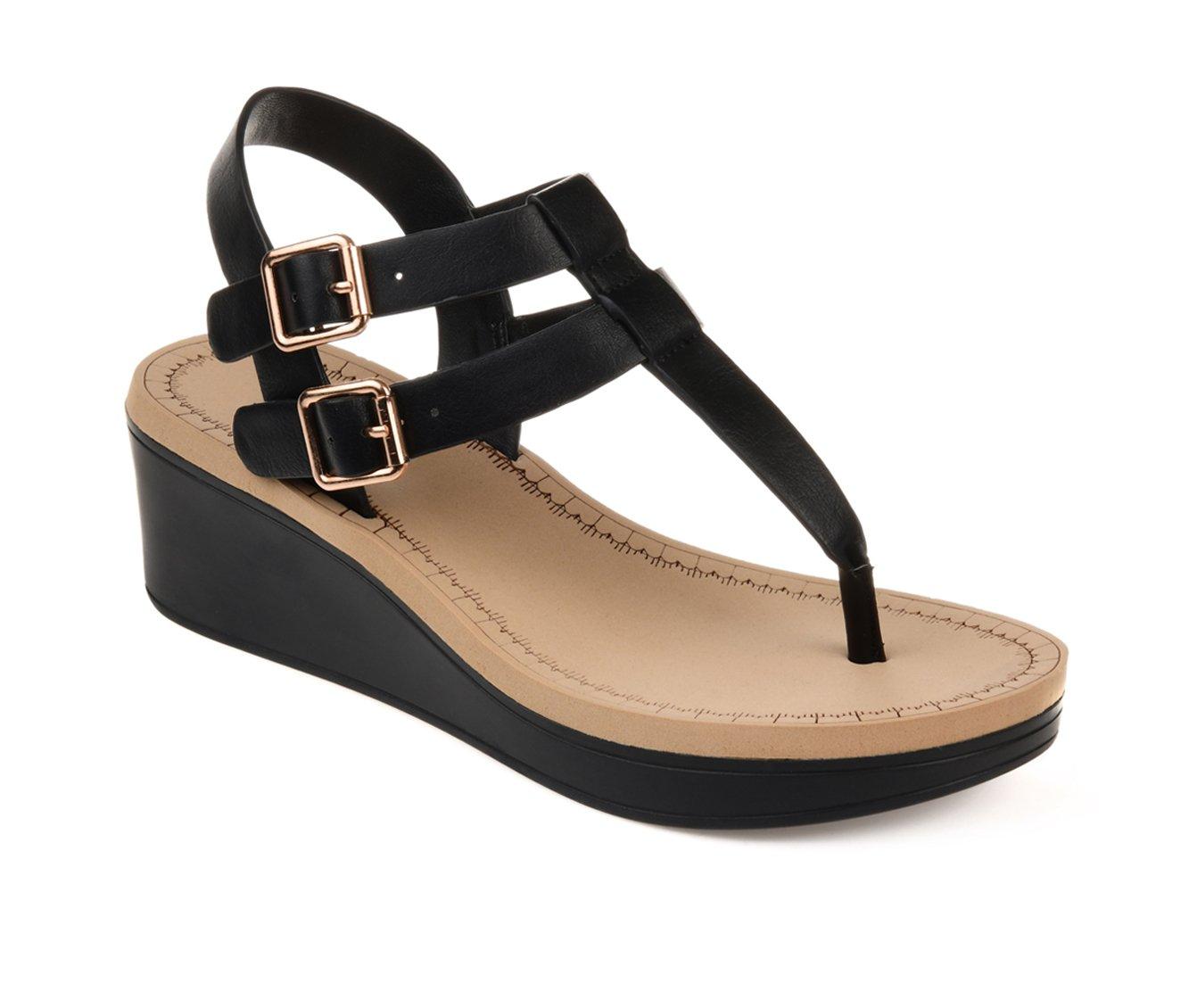 Women's Journee Collection Bianca Wedge Sandals | Shoe Carnival