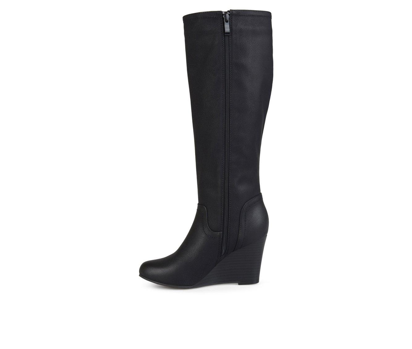 Women s Journee Collection Langly Wedge Knee High Boots Shoe Carnival