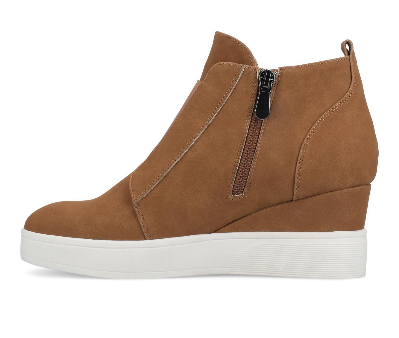 Women's Journee Collection Clara Wedge Sneakers