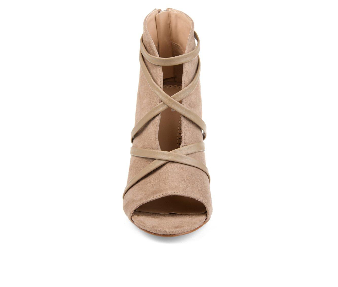 Women's Journee Collection Samara Stiletto Peep Toe Booties