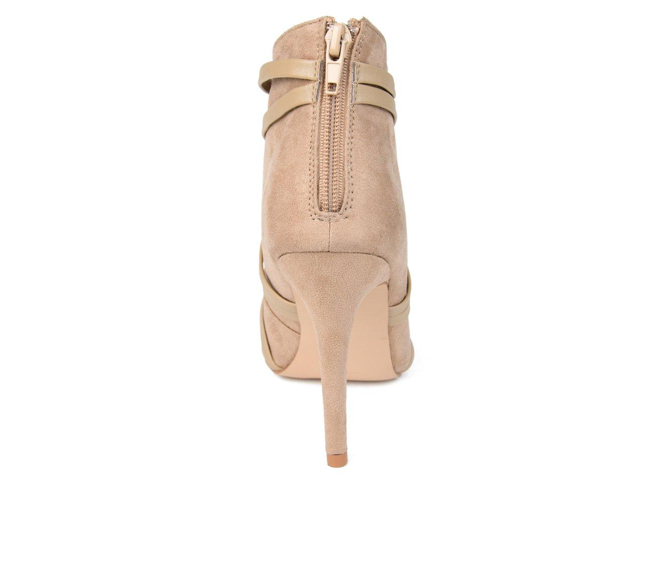 Women's Journee Collection Samara Stiletto Peep Toe Booties