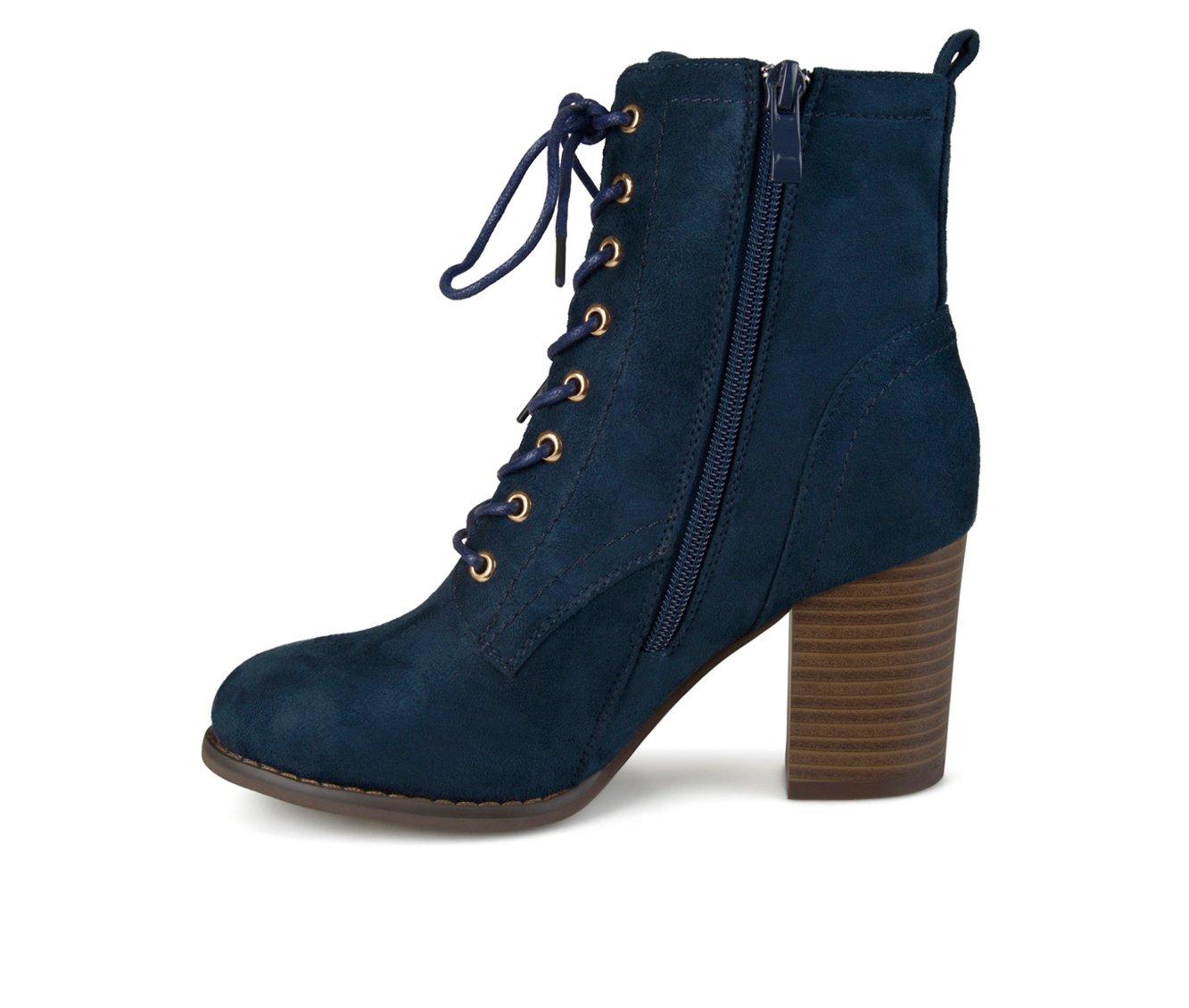 Women's Journee Collection Baylor Lace-Up Booties | Shoe Carnival