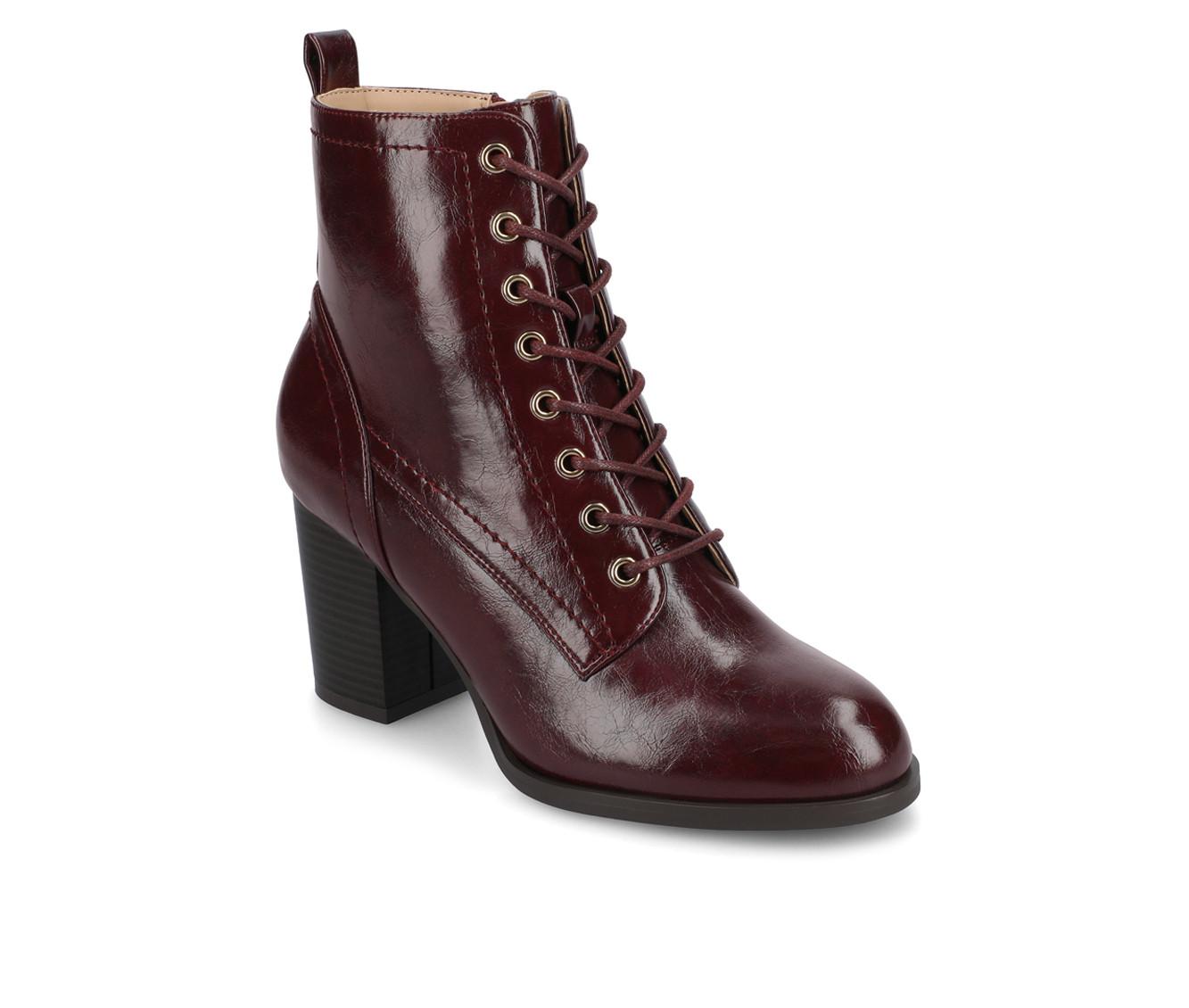 Women's Journee Collection Baylor Lace-Up Booties