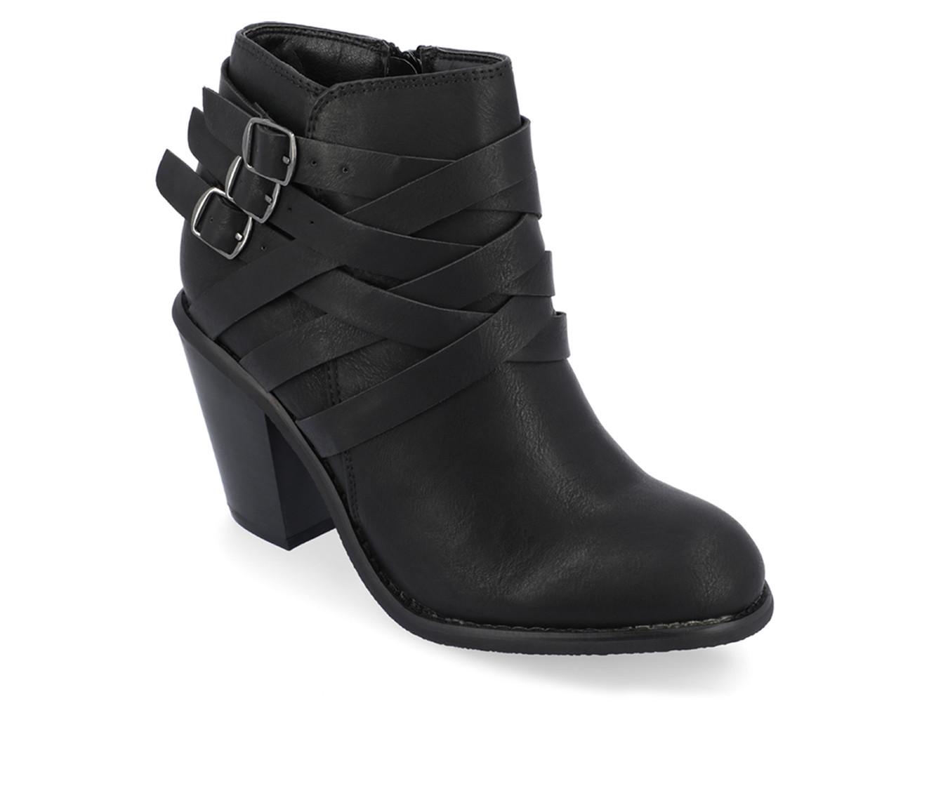 Women's Journee Collection Strap Booties