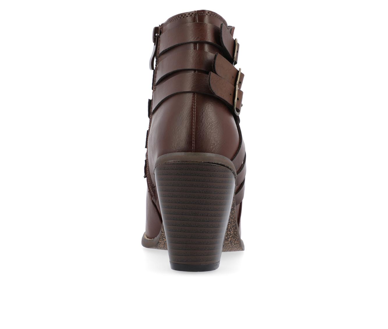 Women's Journee Collection Strap Booties