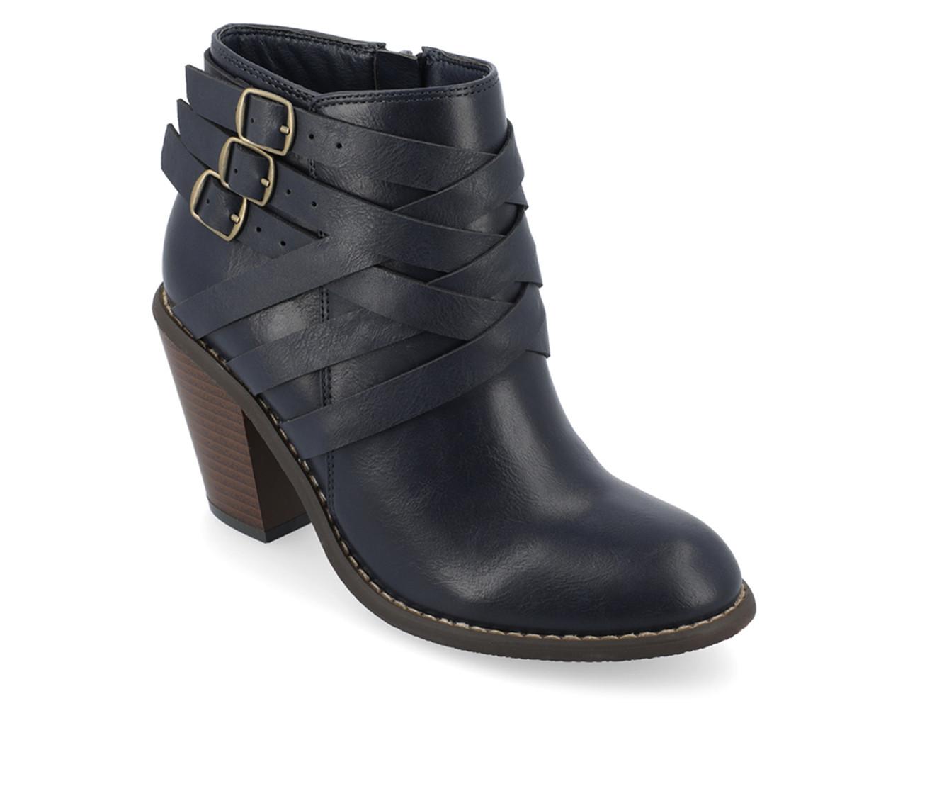 Women's Journee Collection Strap Booties