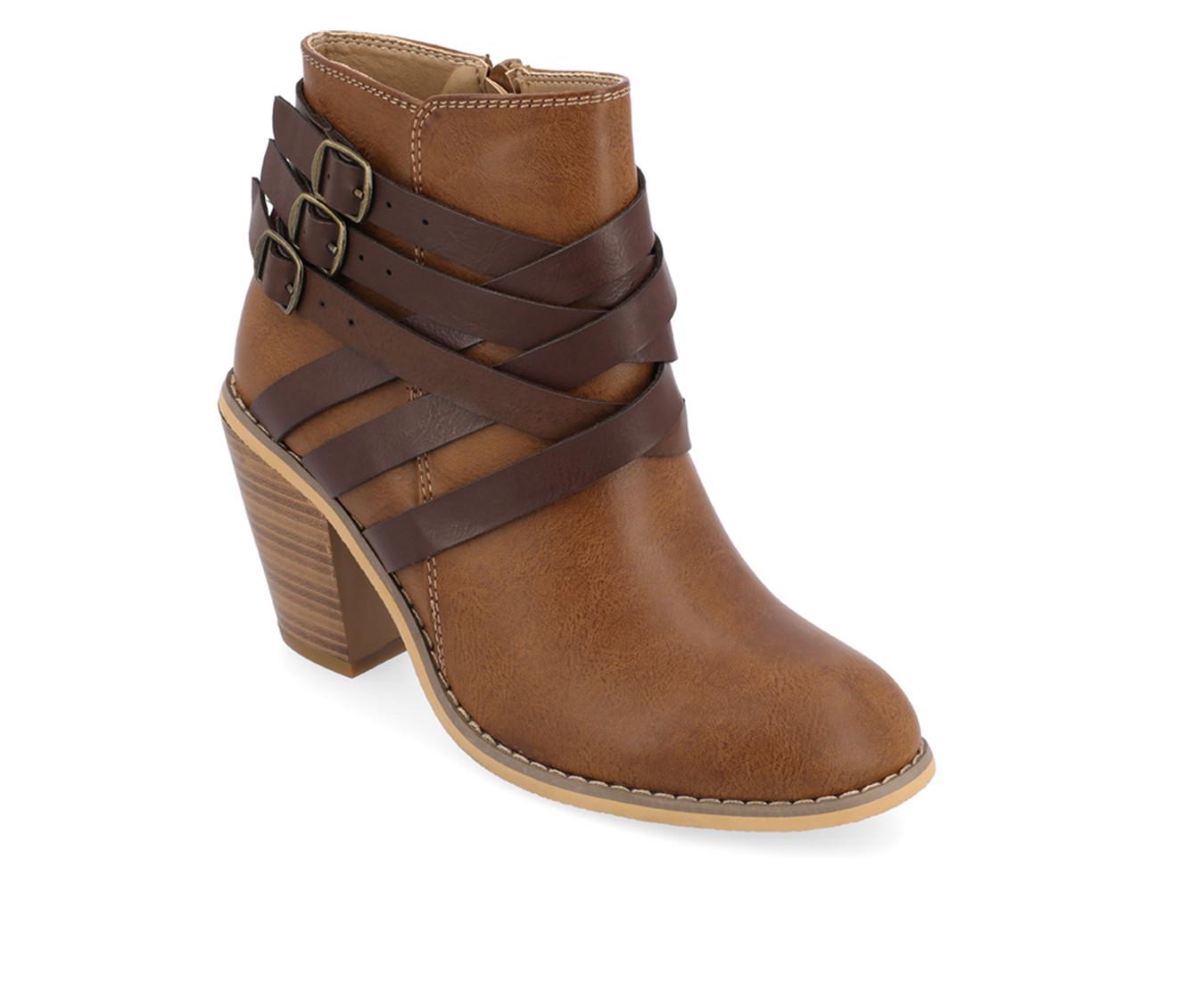 Women's Journee Collection Strap Booties