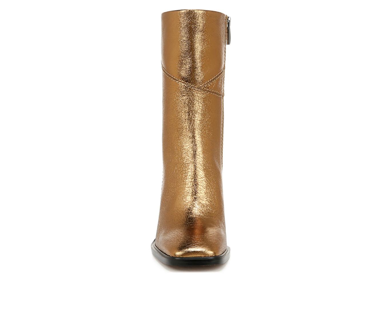 Franco Sarto Women s Stevie Mid Boots Bronze Size 6 Leather