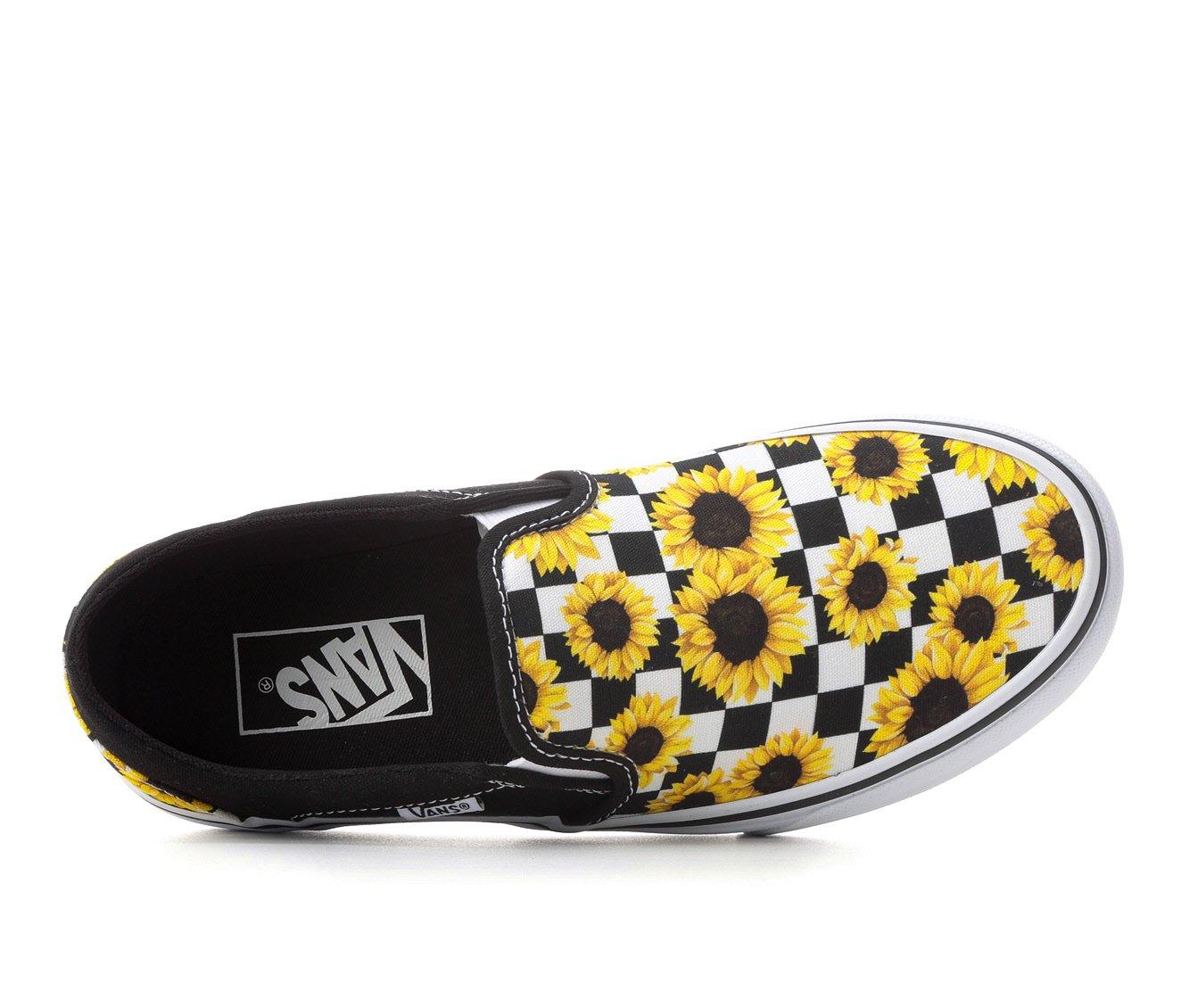 Yellow checkered slip on vans + FREE SHIPPING