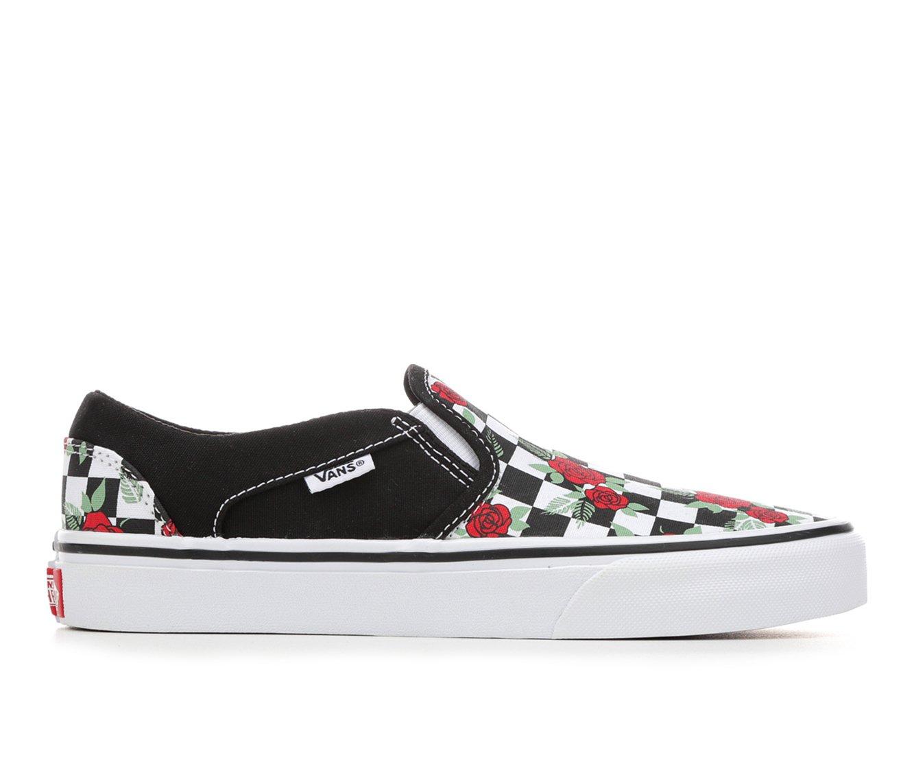 Black and white checkered vans best sale shoe carnival