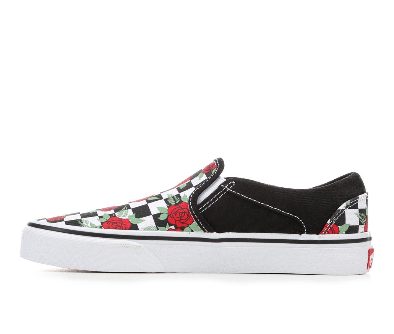 Women's low shop top checkered vans