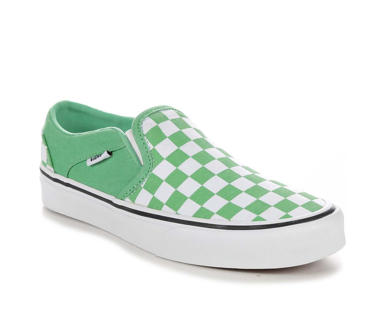 Women's Vans Asher Checker Skate Shoes Shoe Carnival