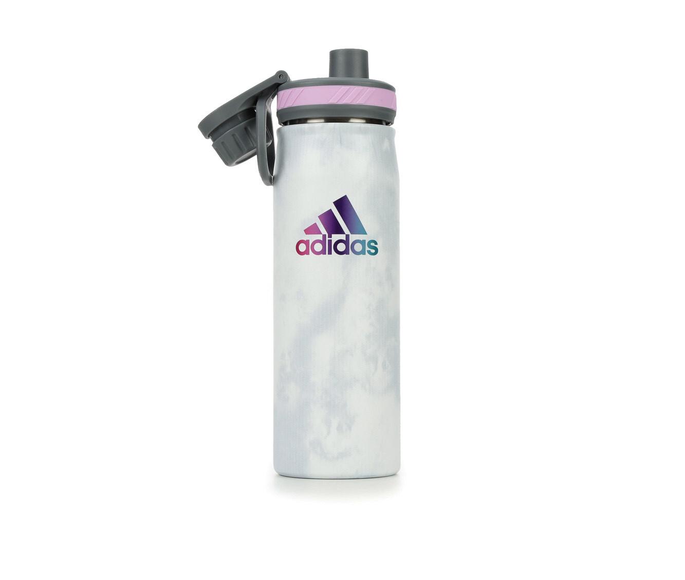 adidas Steel 600 ML Water Bottle with Straw, Color: Black Grey - JCPenney