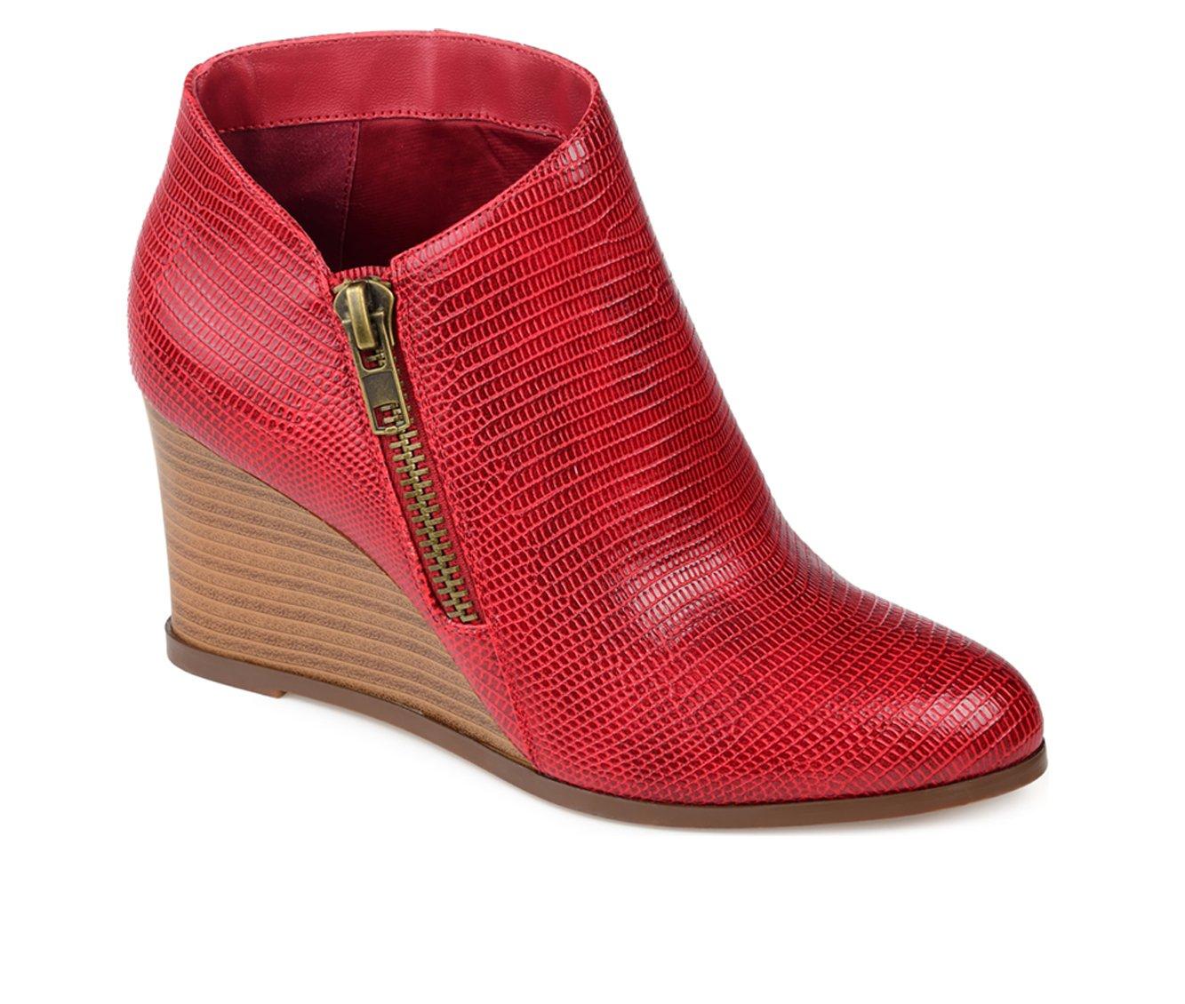 Women's Journee Collection Glam Wedge Booties
