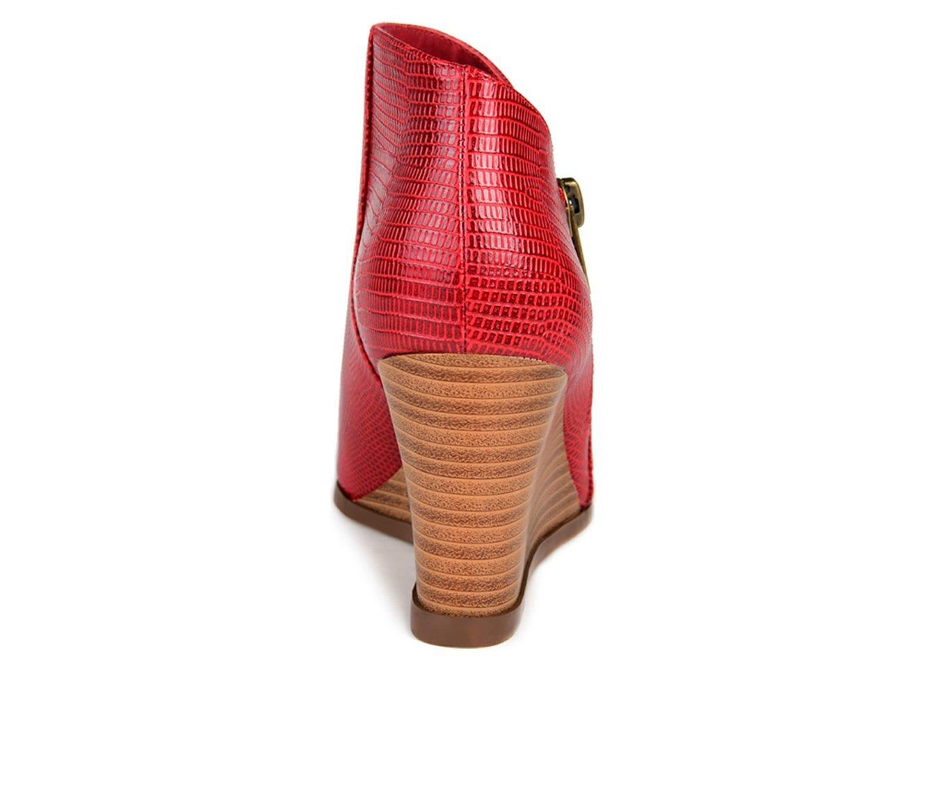 Women's Journee Collection Glam Wedge Booties