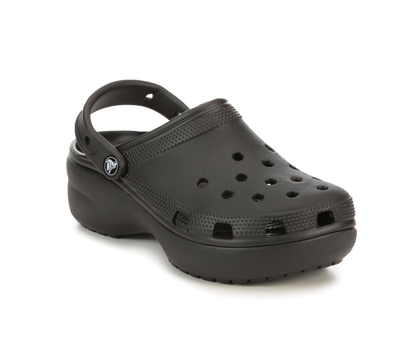 Platform crocs in online store