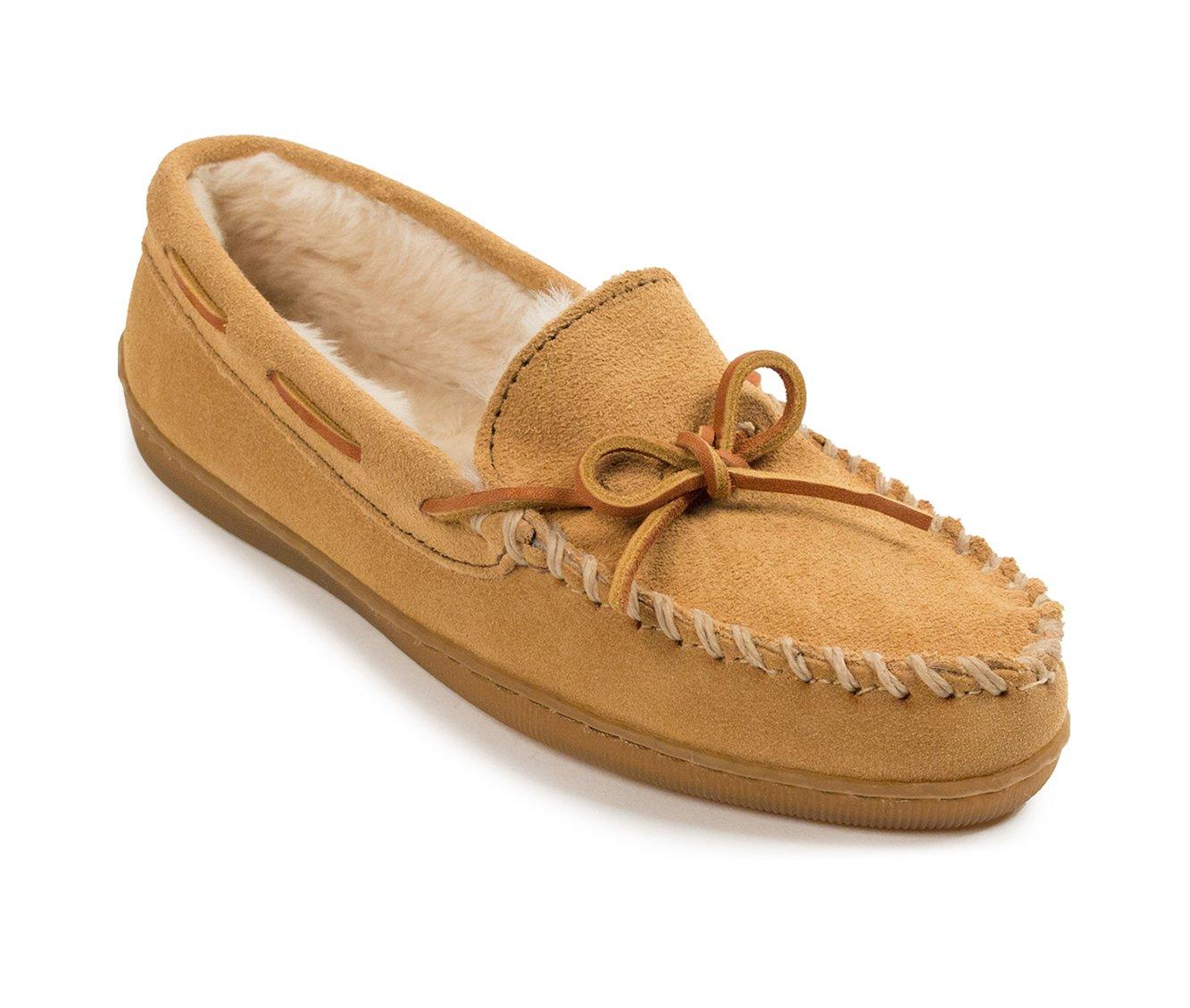 Minnetonka Women's Pile Lined Hardsole Moccasins