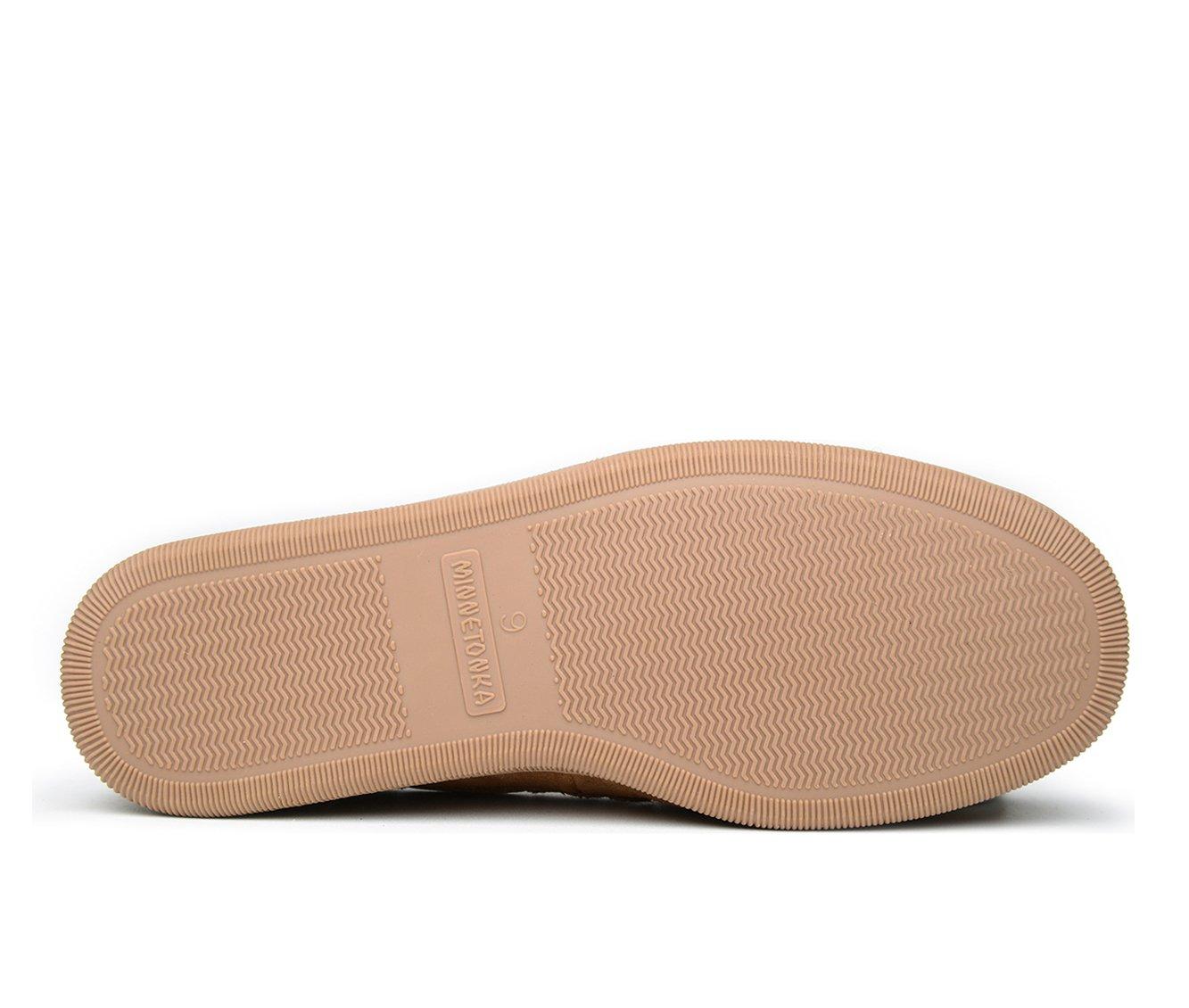 Minnetonka Women's Pile Lined Hardsole Moccasins
