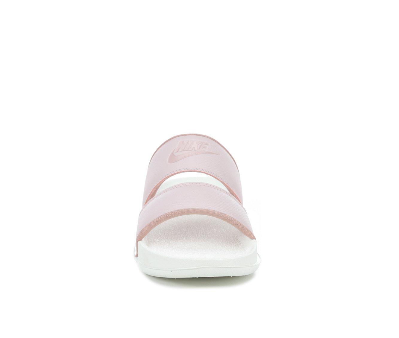 Nike duo hot sale slides pink